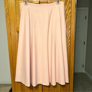 Ralph Lauren Soft Pink A-Line Skirt 100% wool fully lined with acetate size 4